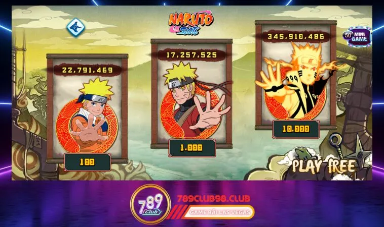 Naruto Slots 789Club là trò gì?